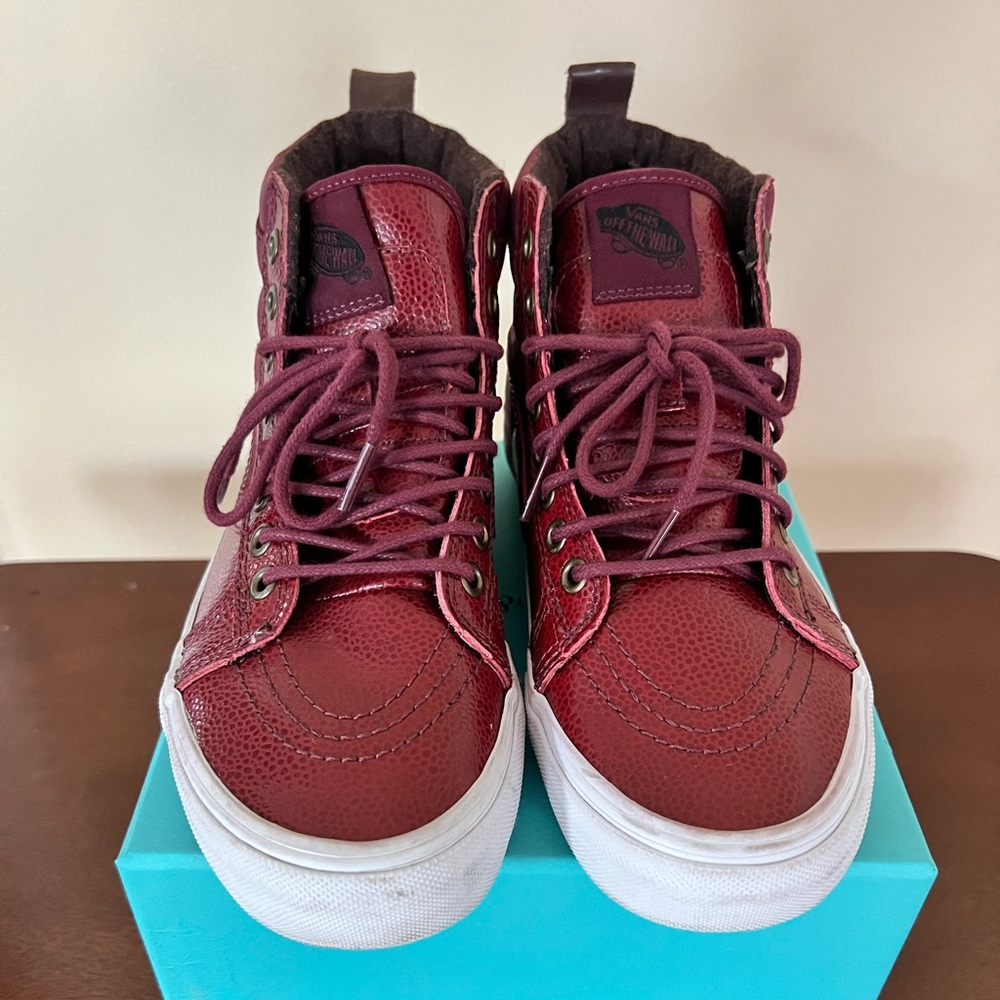 Vans Leather high-top sneakers women (7) kids (5.5)